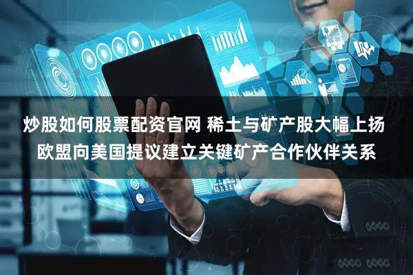 炒股如何股票配资官网 稀土与矿产股大幅上扬 欧盟向美国提议建立关键矿产合作伙伴关系